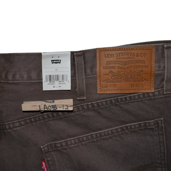 Levi's 478 Baggy Jean Shorts Mens Cargo Jorts Brown Sizes 31 34 42 NWT - Picture 16 of 16